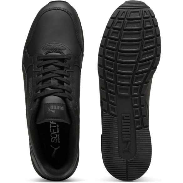 Puma ST Runner v4 fekete bőr sneaker