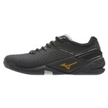 Mizuno Wave Stealth Neo Black/Gold sportcipő